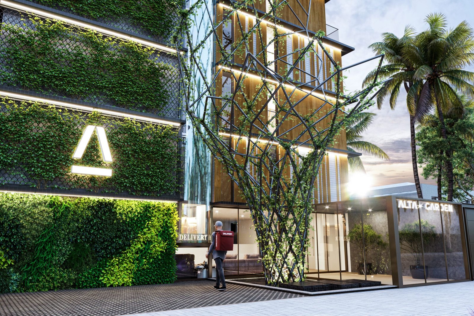 Rear facade — Alta Garden Housi
