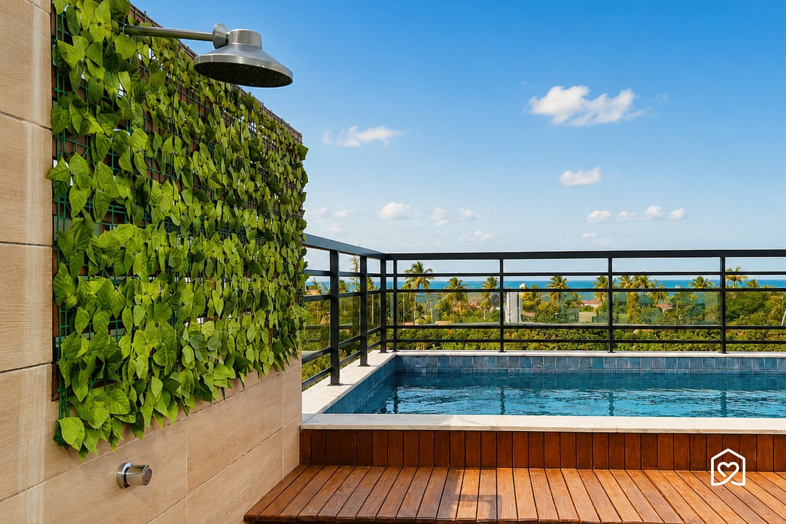 Piscina e ducha do deck — DVA