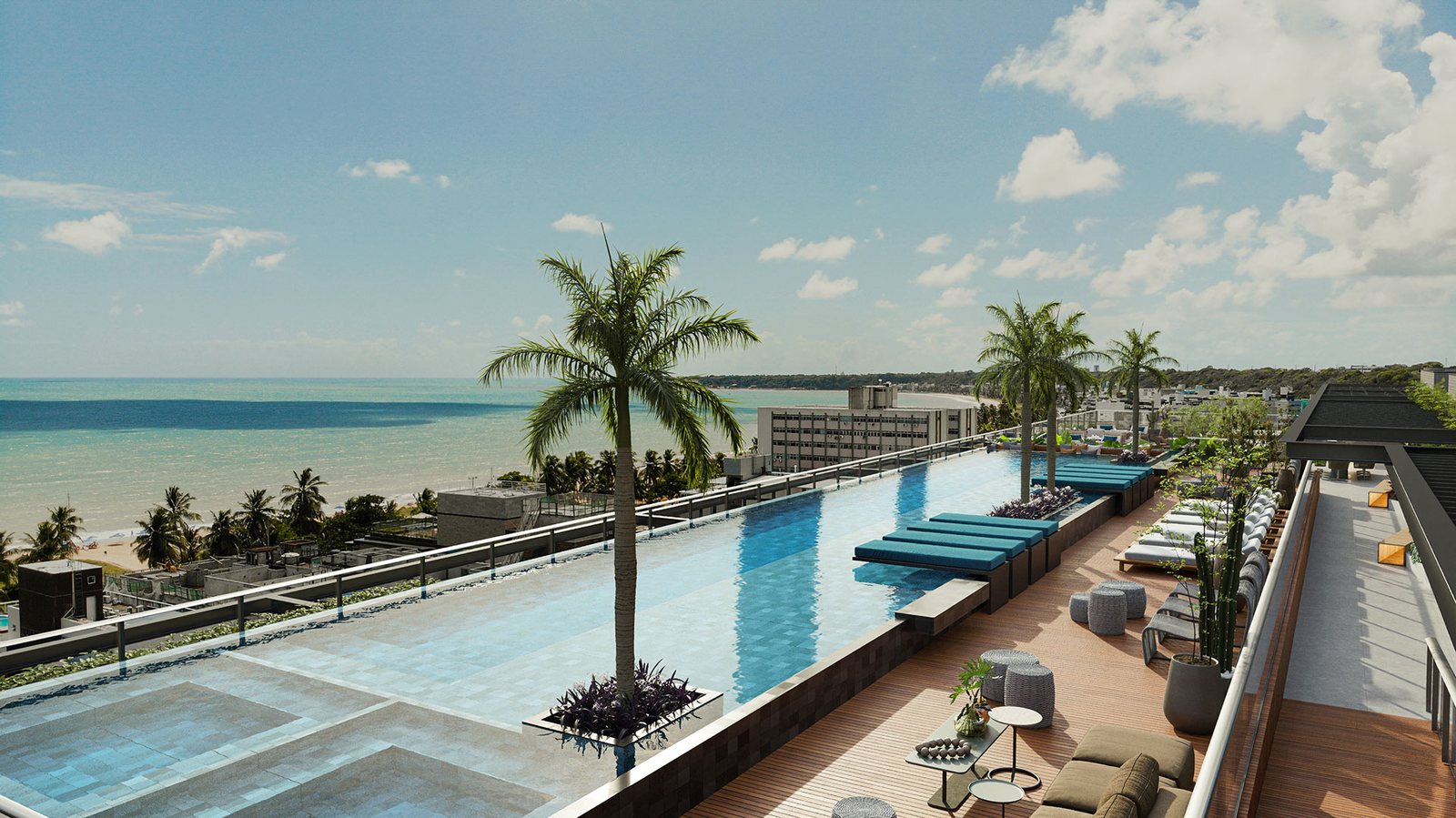 Pool with sea view — HIT Cabo Branco